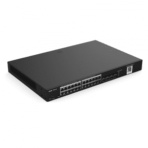 Ruijie Reyee RG-NBS3100-24GT4SFP,28-Port Gigabit Layer 2 Cloud Managed Non-PoE Switch left side