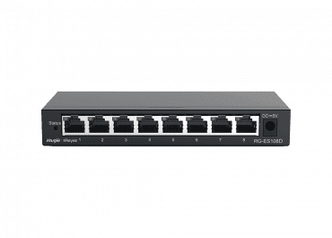 Ruijie Reyee RG-ES108D, Metal Case 8-port 10/100Mbps Unmanaged Switches front