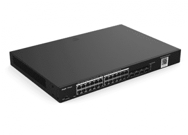 Ruijie Reyee RG-NBS3100-24GT4SFP-P, 28-Port Gigabit Layer 2 Cloud Managed PoE Switch top front